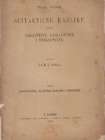 Luka Zima - Sintaktične razlike između čakavštine