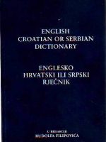 Rudolf Filipović - Englesko hrvatski ili srpski rječnik; English croatian or serbian dictionary