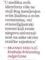 Branko Sekulić - Krabulja kršćanskog vulgarizma