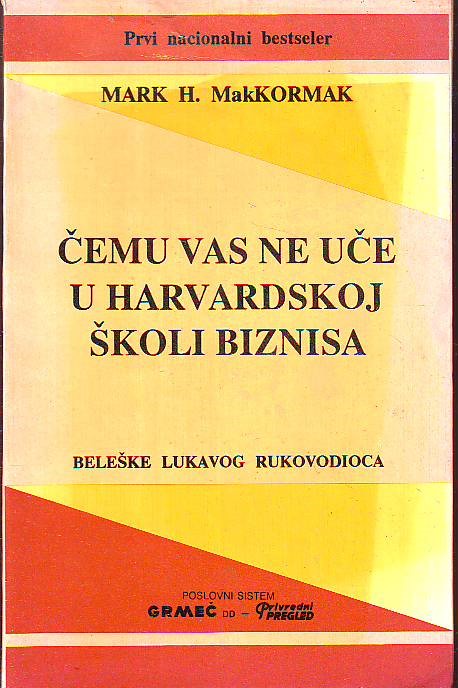 Mark H. MakKormak - Čemu vas ne uče u Harvardskoj školi biznisa