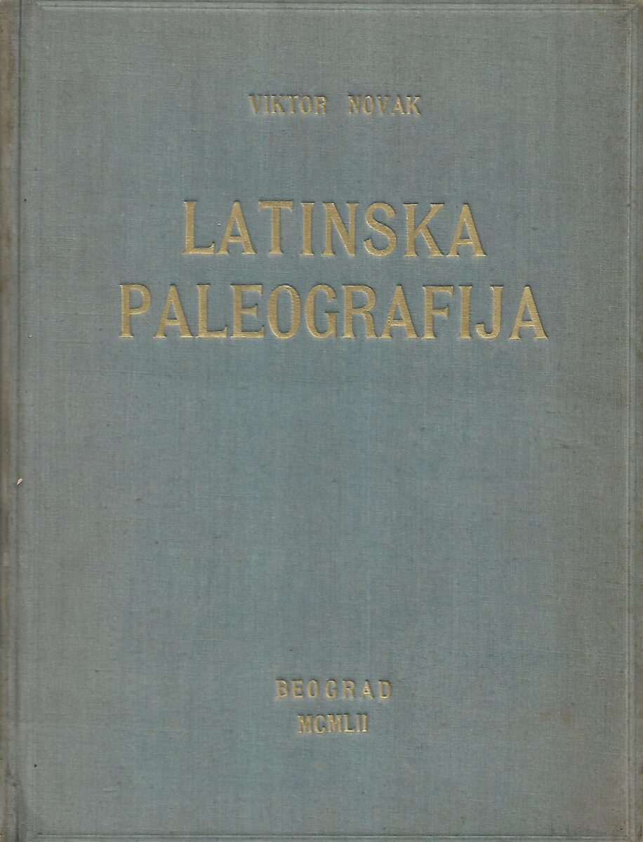 Viktor Novak - Latinska paleografija