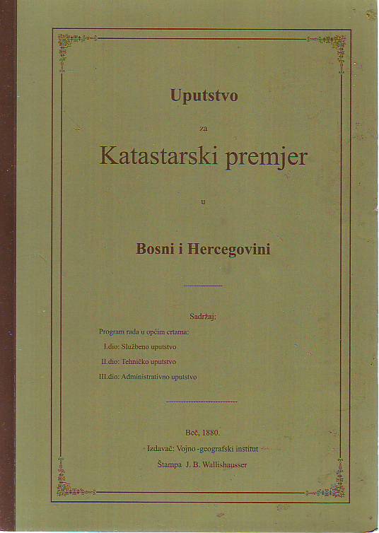 Uputstvo za katastarski premjer u Bosni i Hercegovini