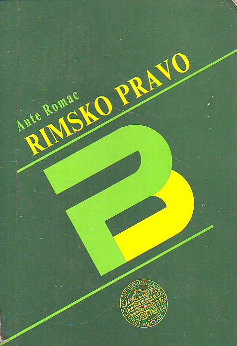 Ante Romac - Rimsko pravo